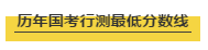 國考行測各個模塊考多少分才能進面試？