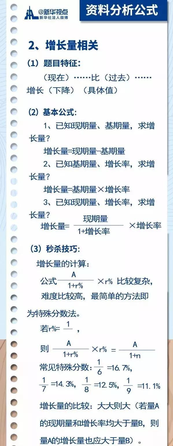 2020國(guó)考行測(cè)常用公式匯總，背完答題省時(shí)省力